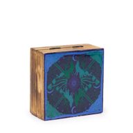 Liten Emaljerad Fyrkantig Ask 10x10x4.2cm - Hop Hare