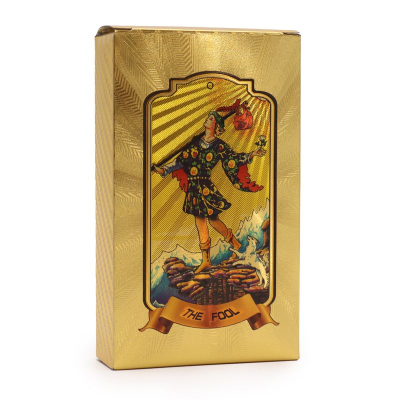Set med Gyllene Tarotkort