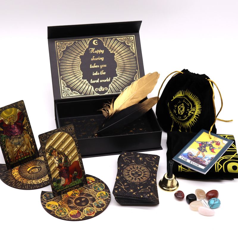 Guldfolierad Tarot - Låt Magin Börja - Gåvoset