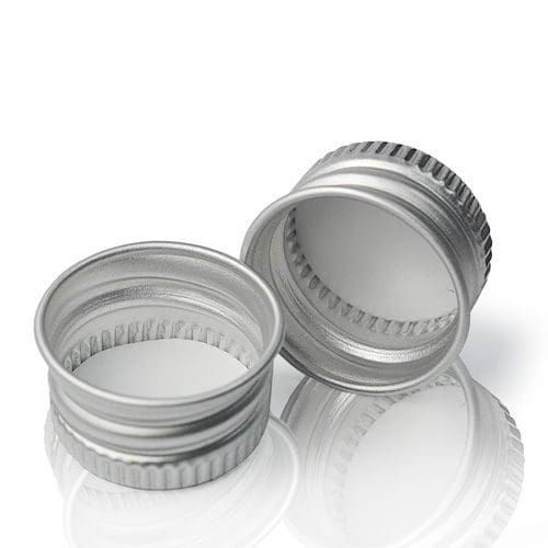Lock för glaspipettflaska - Aluminium Silver