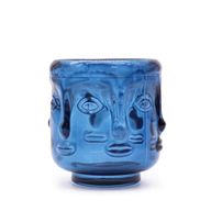 Ljushållare med Buddha-ansikten - Kunglig Blå