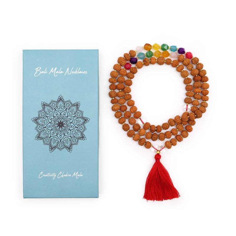Bali Mala Halsband - Kreativitetschakra