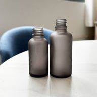 10ml Flaska i Grå Frostat Glas - Utan Lock