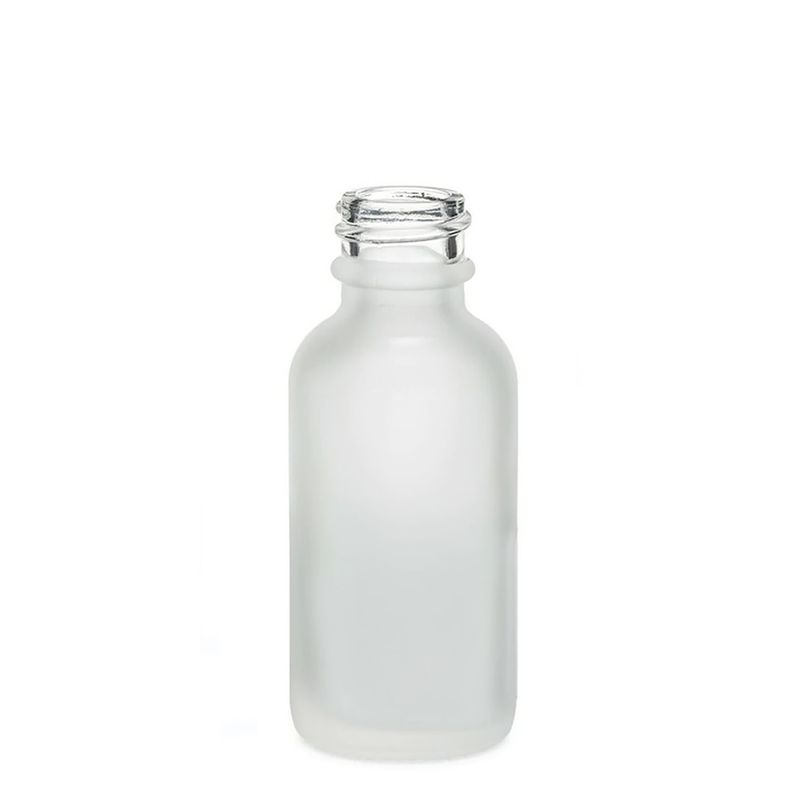 10ml Flaska i Vitt Frostat Glas - Utan Lock