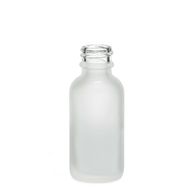 10ml Flaska i Vitt Frostat Glas - Utan Lock