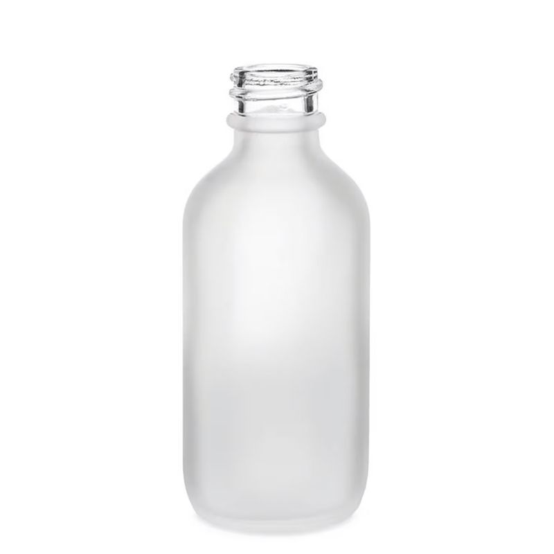 50ml Flaska i Vitt Frostat Glas - Utan Lock