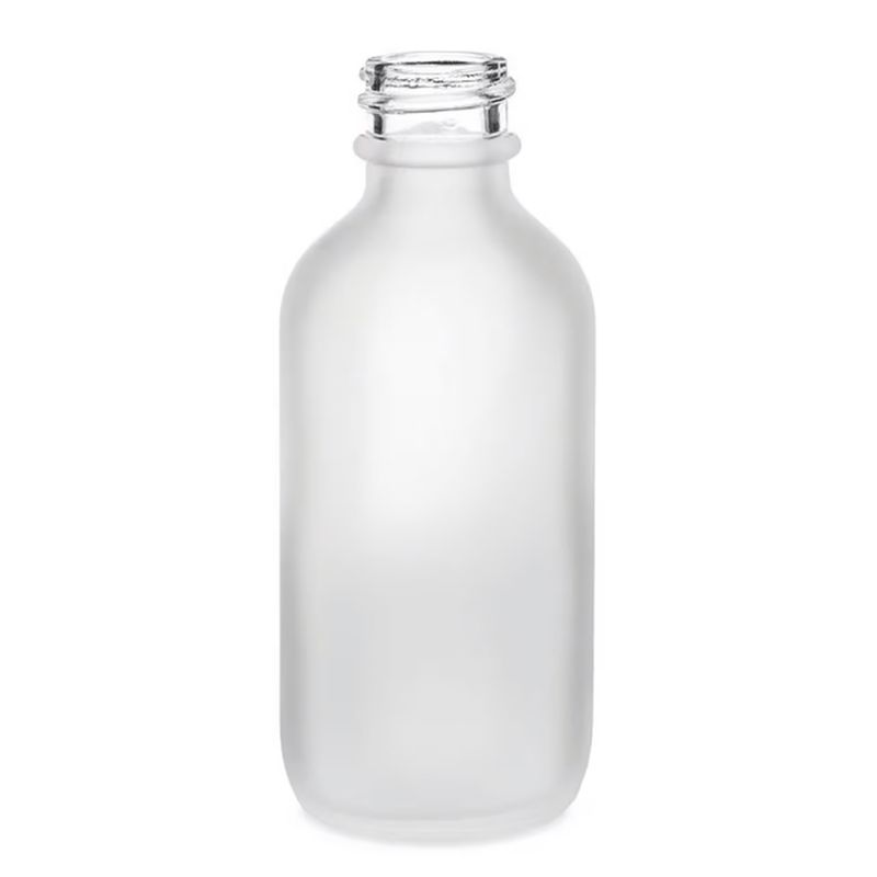 100ml Flaska i Vitt Frostat Glas - Utan Lock