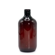 500ml Bärnstensfärgad Boston-flaska - Utan Lock
