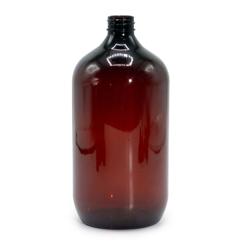 1000ml Bärnstensfärgad Boston-flaska - Utan Lock