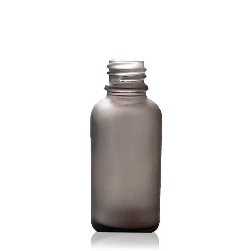30ml Flaska i Grå Frostat Glas - Utan Lock