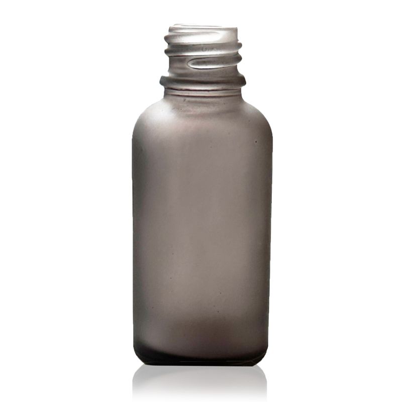 100ml Flaska i Grå Frostat Glas - Utan Lock