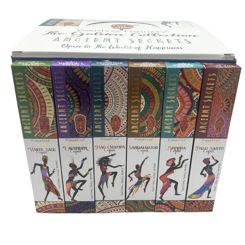 15g Golden Ancient Rökelsepinnar - Displayset