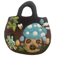 Filtväska med Älvgård - 35x27cm