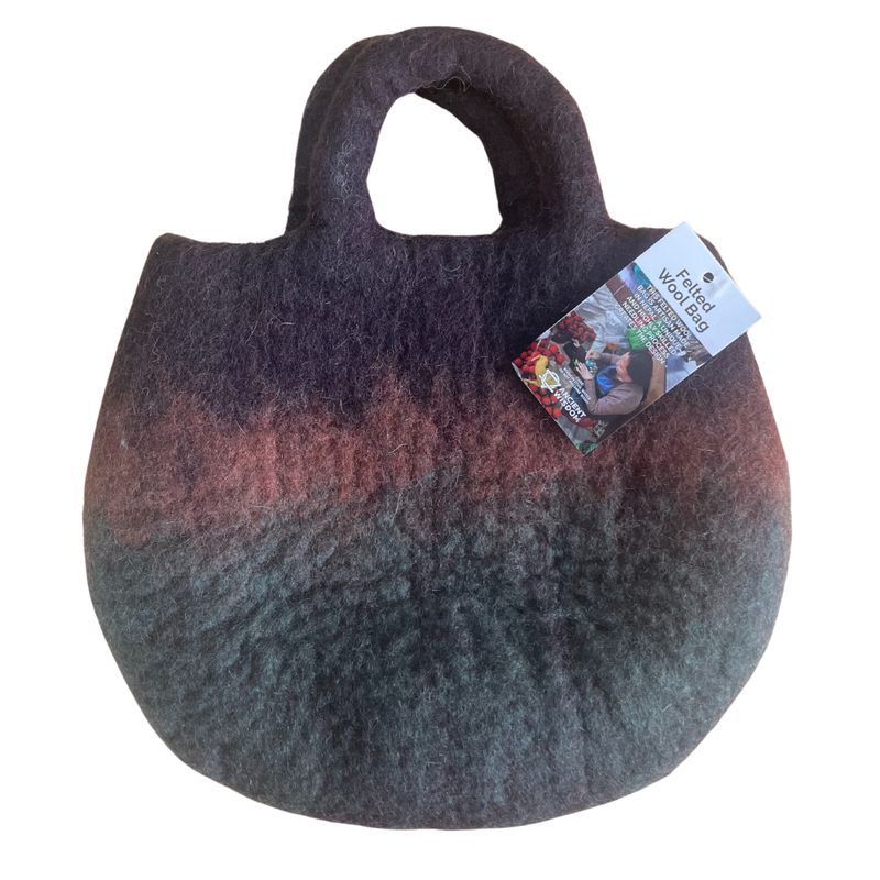 Filtväska med Älvgård - 35x27cm