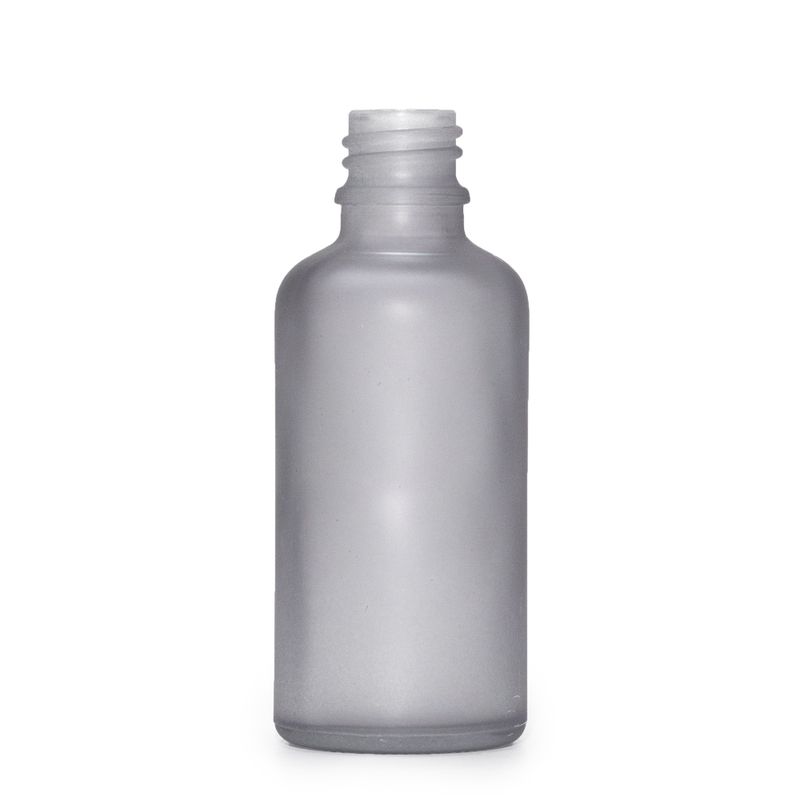 50ml Flaska i Grå Frostat Glas - Utan Lock