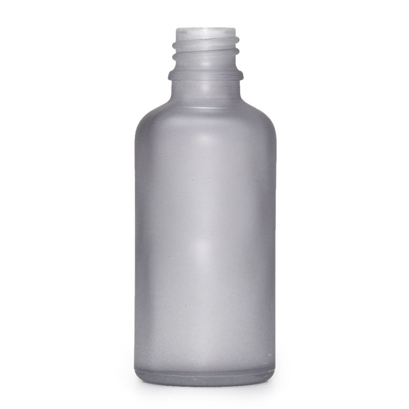 100ml Flaska i Grå Frostat Glas - Utan Lock
