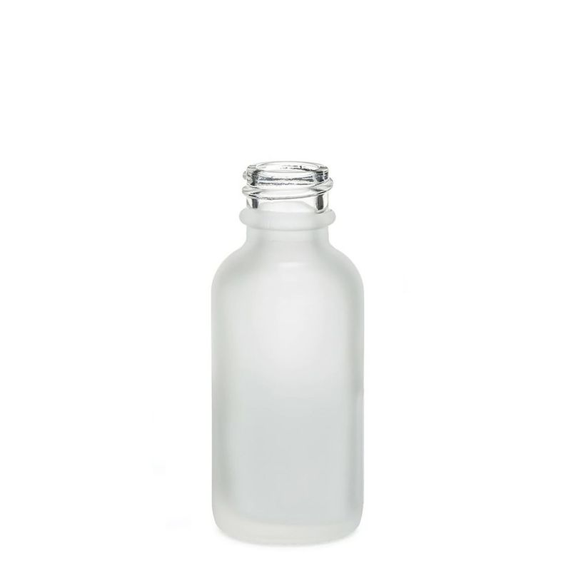 10ml Flaska i Vitt Frostat Glas - Utan Lock