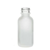 50ml Flaska i Vitt Frostat Glas - Utan Lock
