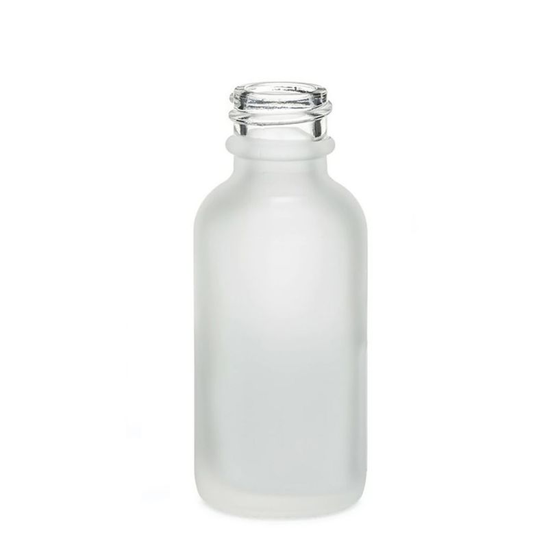 50ml Flaska i Vitt Frostat Glas - Utan Lock