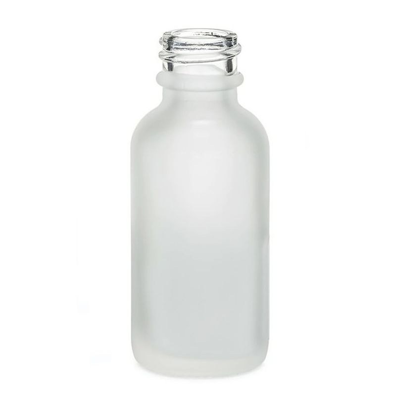 100ml Flaska i Vitt Frostat Glas - Utan Lock