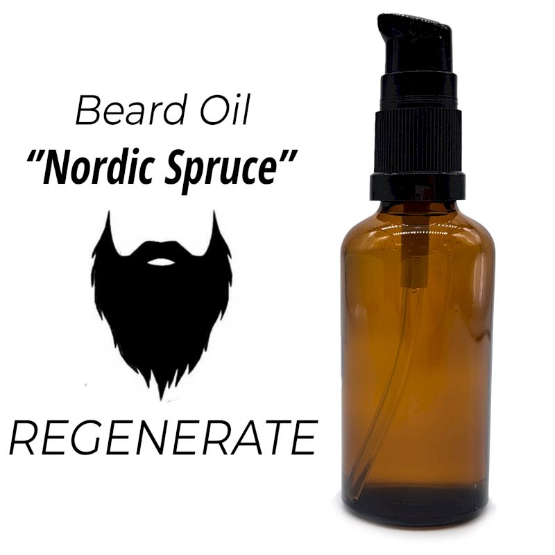 50ml Skäggoljor - Nordisk Gran - Utan Etikett