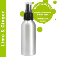 100ml Rumsspray med Eteriska Oljor - Lime & Ingefära - Utan Etikett