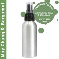 100ml Rumsspray med Eteriska Oljor - May Chang & Bergamott - Utan Etikett