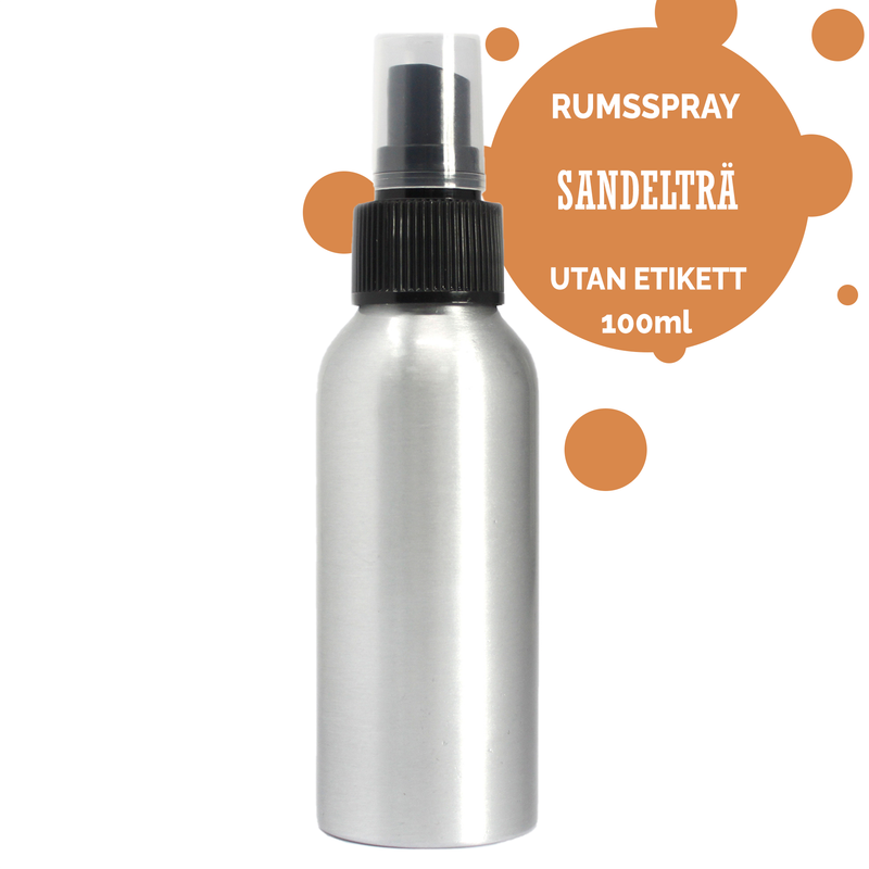 100ml Rumsspray - Sandelträ - Utan Etikett