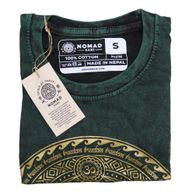 Stentvättad T-shirt (S) - Chakra - Grön