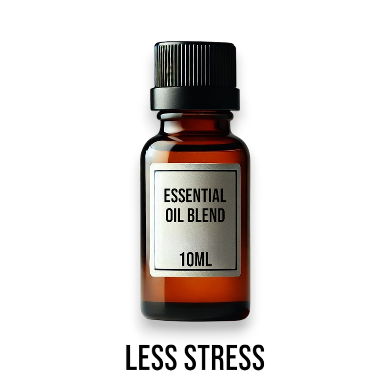 Mindre Stress Eterisk Oljeblandning 10ml - Utan Etikett