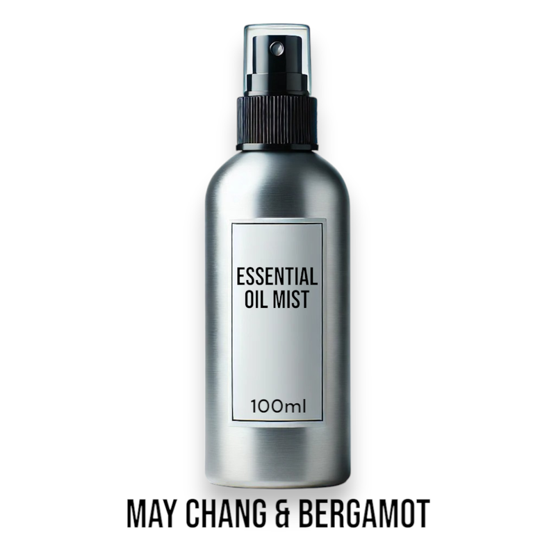 100ml Rumsspray med Eteriska Oljor - May Chang & Bergamott - Utan Etikett