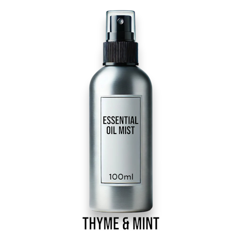 100ml Rumsspray med Eteriska Oljor - Timjan & Mynta - Utan Etikett