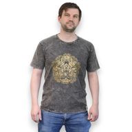 Stentvättad T-shirt (M) - Hamsa - Mörkgrå