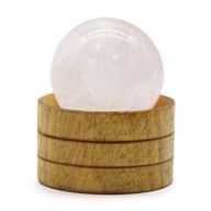 Ädelstenskula med Stativ 40mm - Klar Kvarts