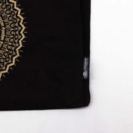 Extra Stor Chokladfärgad Tygväska - Stentvättad - Frihet-Mandala