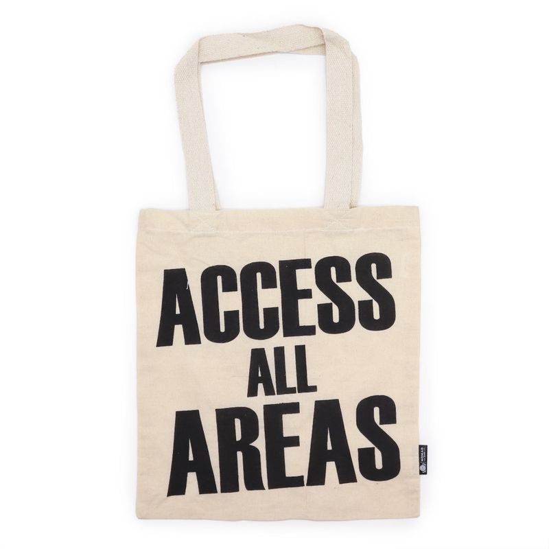 Ikonisk Basic Tygkasse - ACCESS ALL AREAS - Naturlig