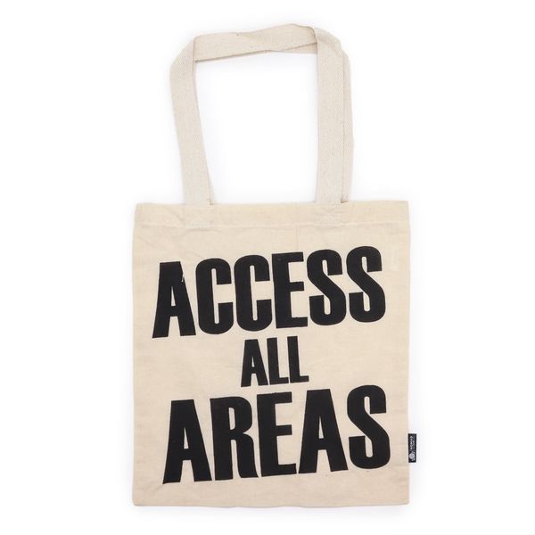 Ikonisk Basic Tygkasse - ACCESS ALL AREAS - Naturlig