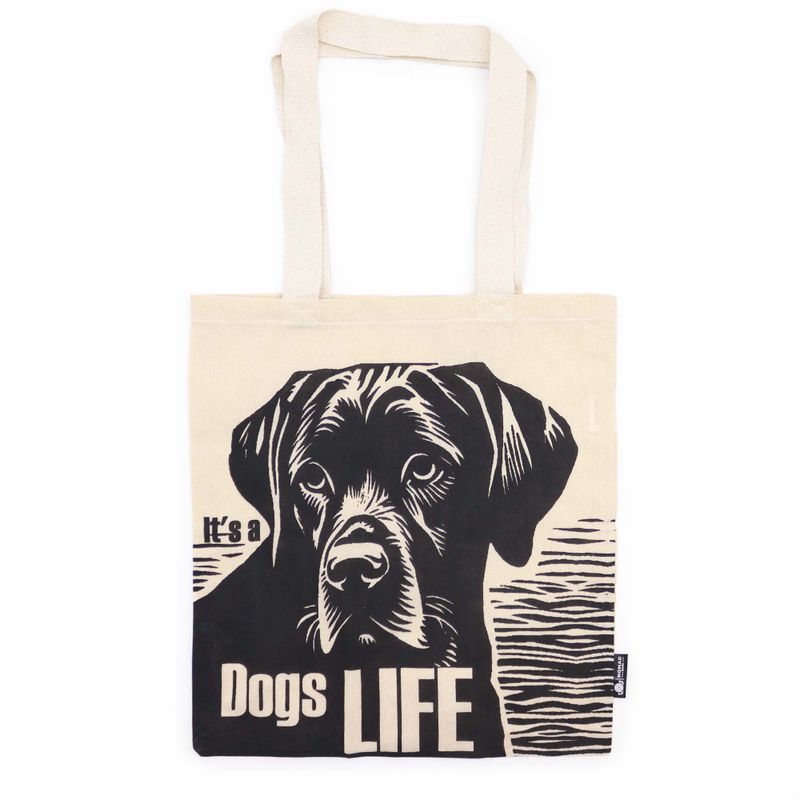 Ikonisk Basic Tygkasse - Dog's Life - Naturlig
