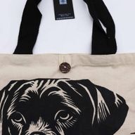 Ikonisk Klassisk Tygkasse - It's a Dogs Life - Vit