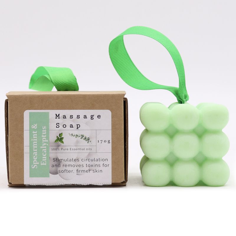 Individuellt Förpackade Massagetvålar - Grönmynta & Eukalyptus