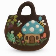 Filtväska med Älvgård - 35x27cm
