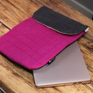 Vadderat Laptopfodral - Rosa - Stentvättat