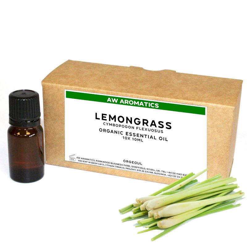 Citrongräs Ekologisk Eterisk Olja 10ml - Utan Etikett