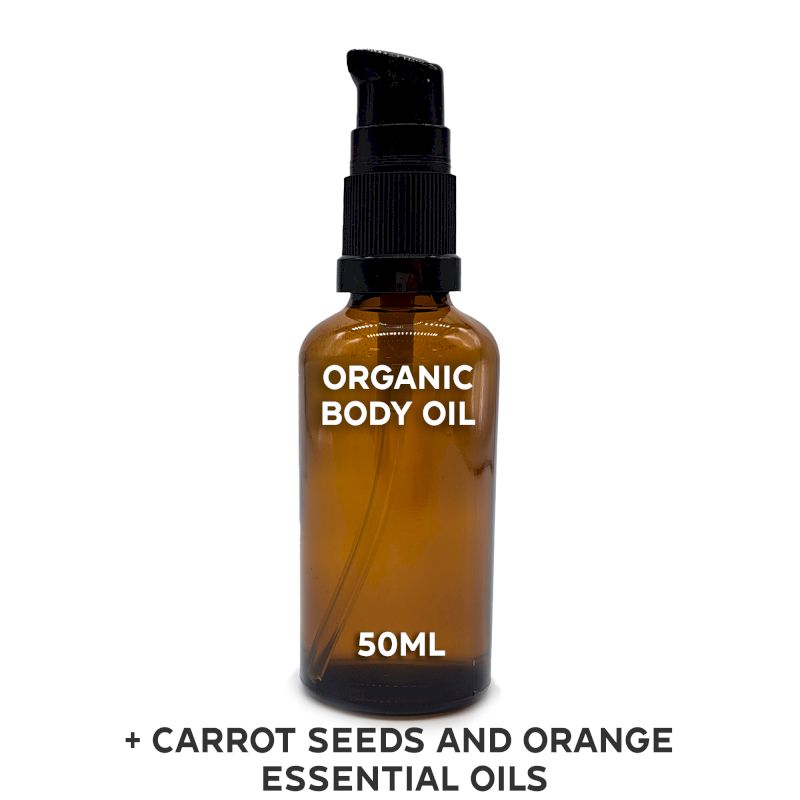 Ekologisk Kroppsolja 50ml - Morot & Apelsin - Utan Etikett