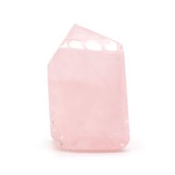 Ädelstensspetsar i Bulk (0.5KG) - Indisk Rosenkvarts (ca 8 stycken)