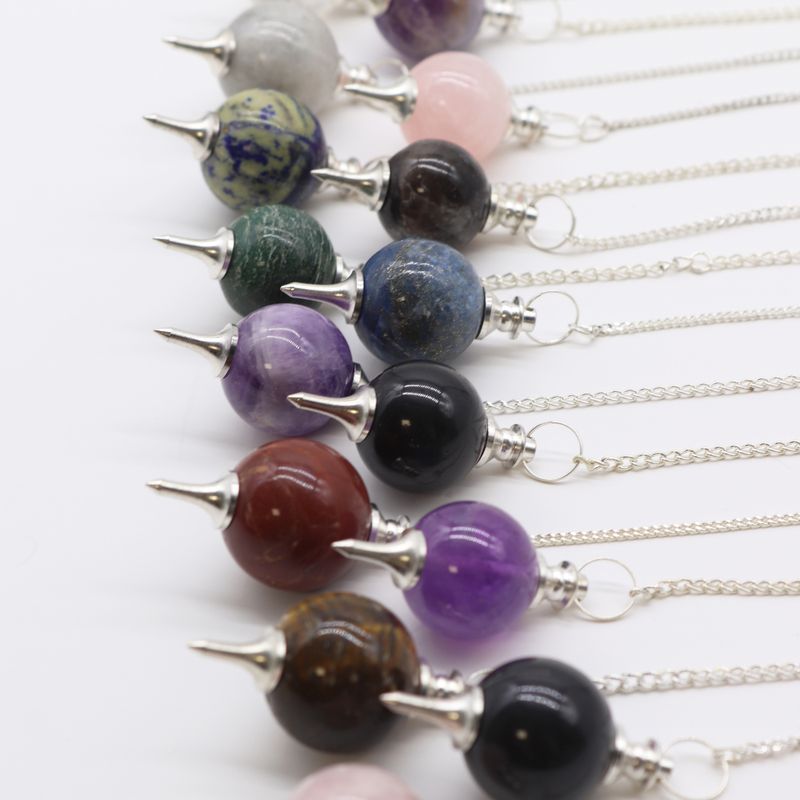 Startpaket med Ädelstenspendlar (12 x 3 Kristaller) 4cm - Klot