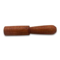 Trästav - 13cm - Formskuret Handtag - Utan Läder