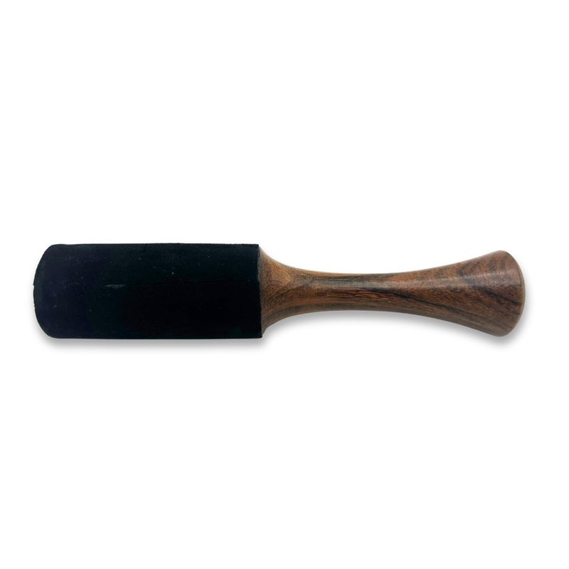 Trästav - 18x3cm - Medelstort Rörhandtag med Dubbel Ring