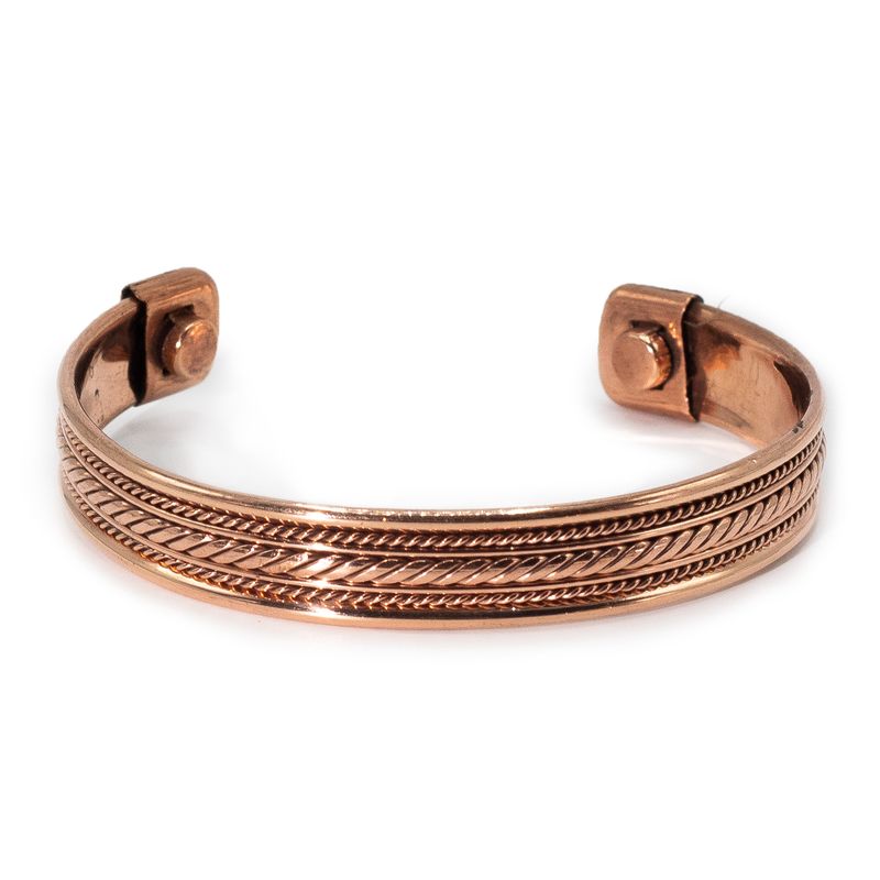 Mönstrade Armband i Koppar med Magneter (blandade)