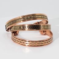 Mönstrade Armband i Koppar med Magneter (blandade)